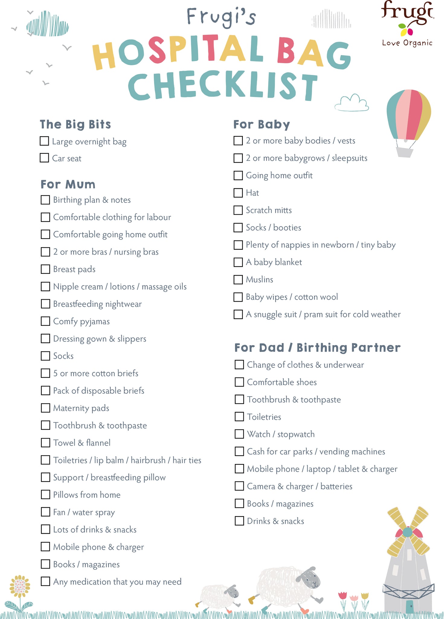 newborn baby checklist for hospital newborn baby