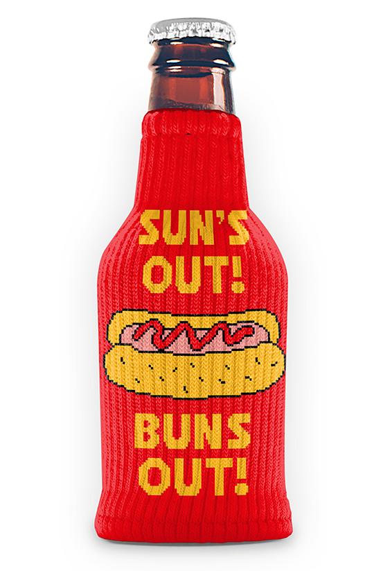 Suns Out Buns Out Knitted Cozy