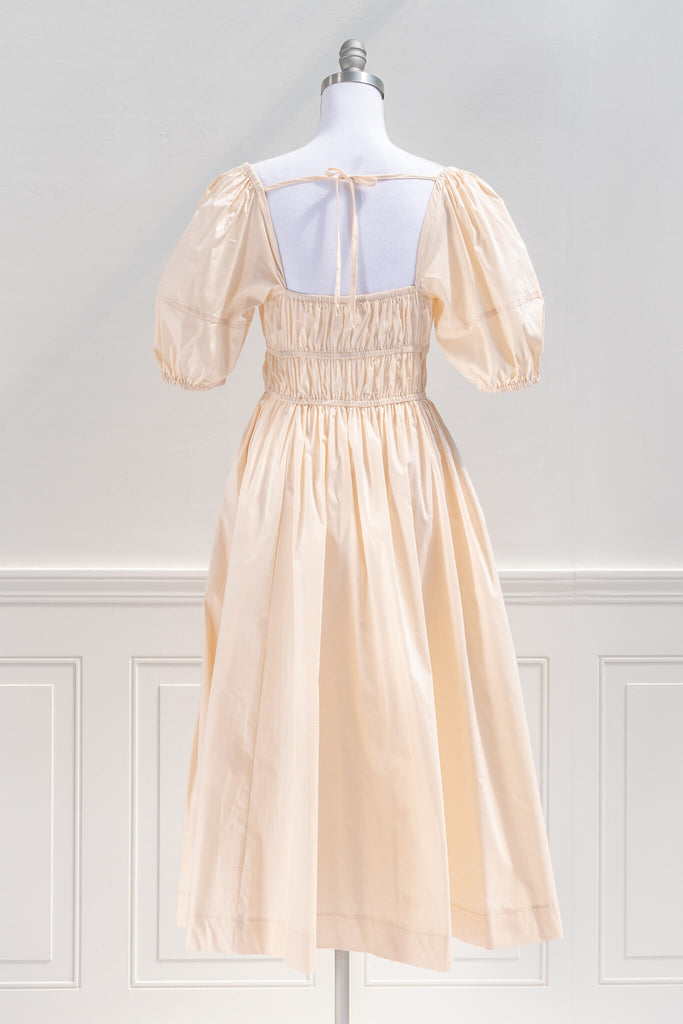 Feminine Clothing - French Inspired Dress in Cream 