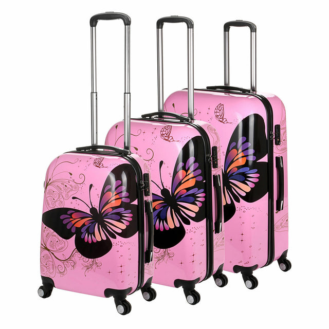 it butterfly suitcase