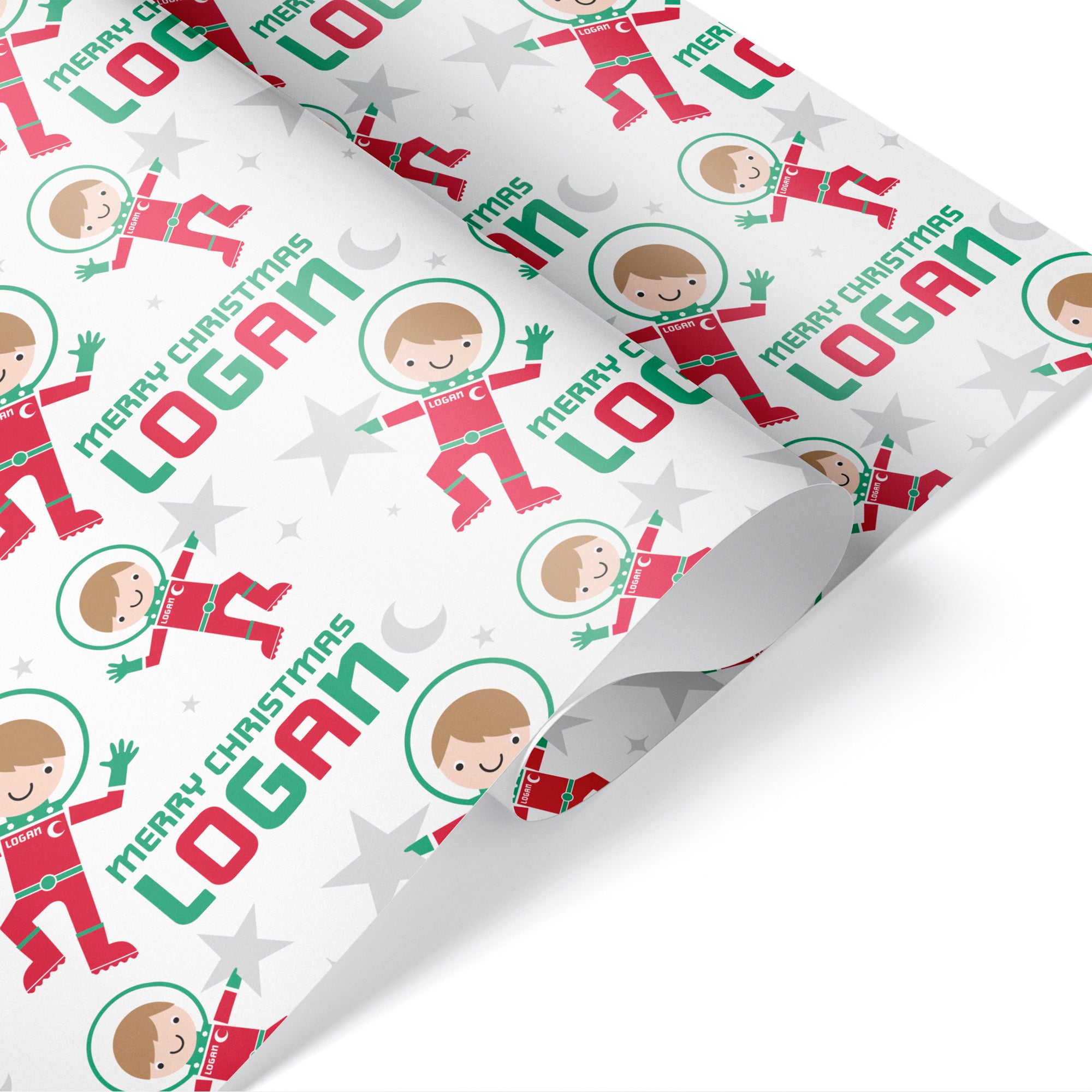 Christmas Personalized Name Wrapping Paper - CLASSIC