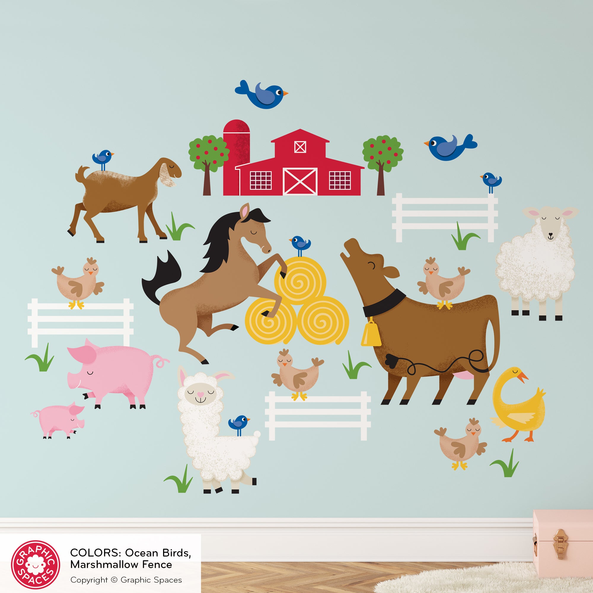 Personalized Farm Nursery Art Set of 4 Prints Farm Explore Play