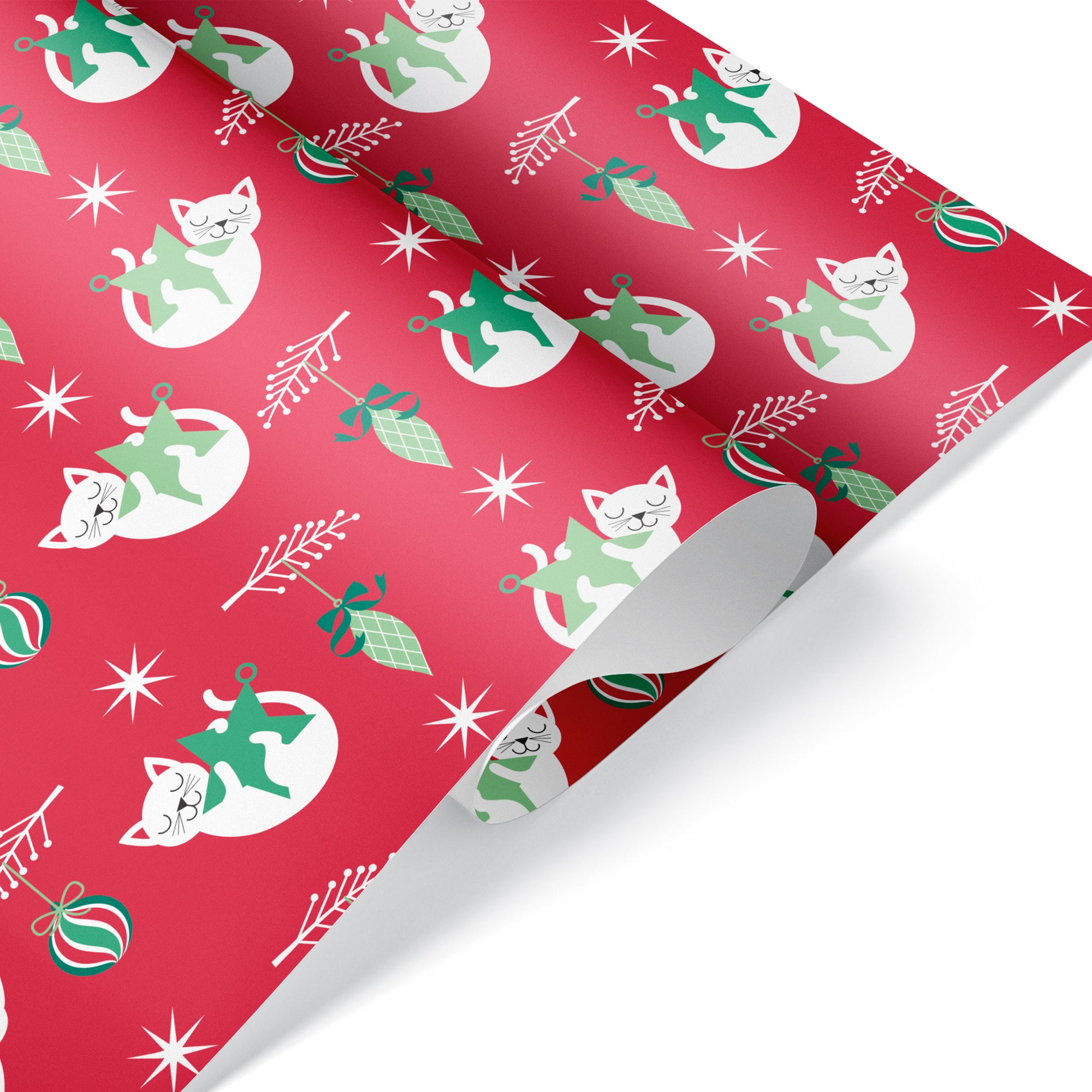 cat gift wrapping paper