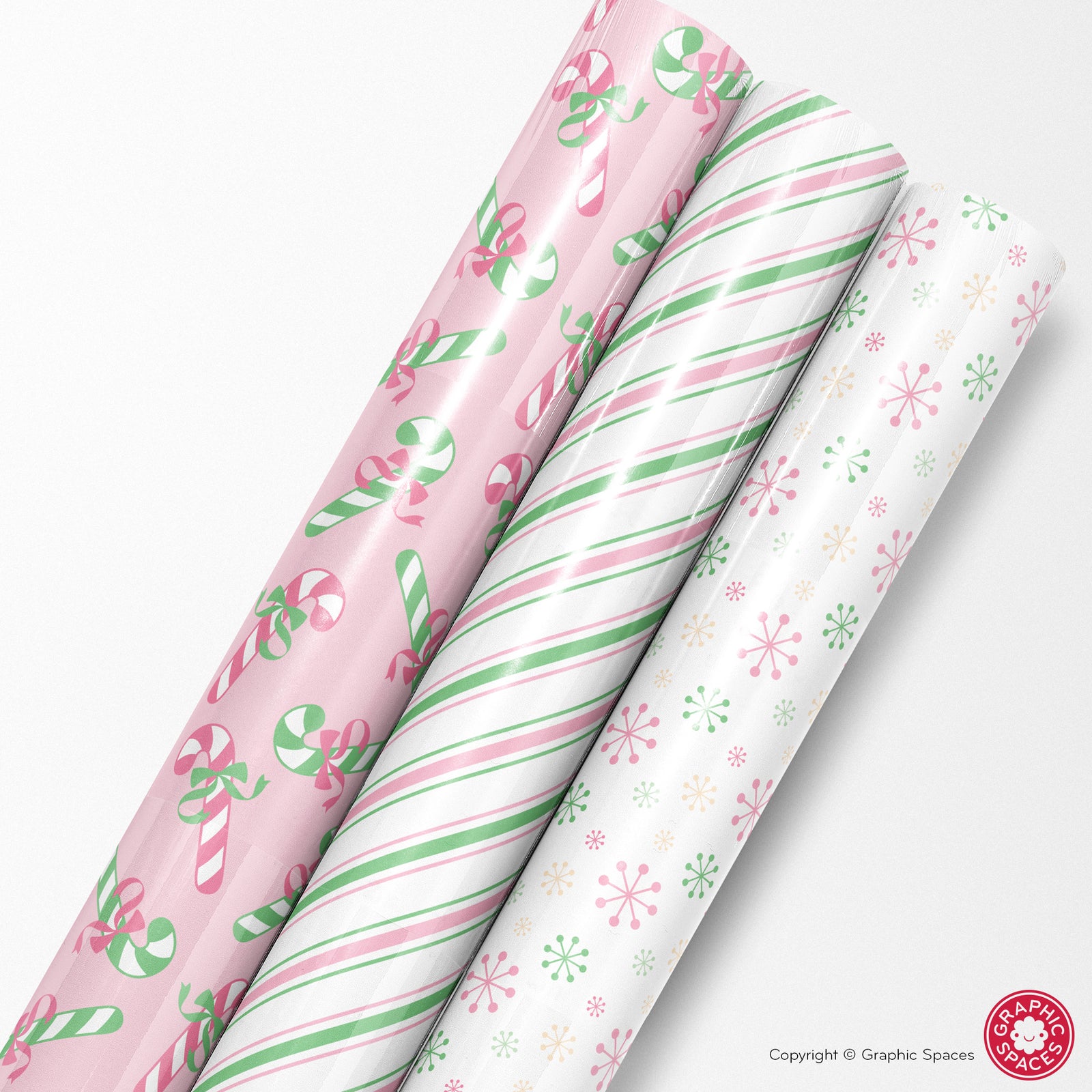 Peppermint Candy Christmas Wrapping Paper Classic Retro Holiday Sweet -  Graphic Spaces