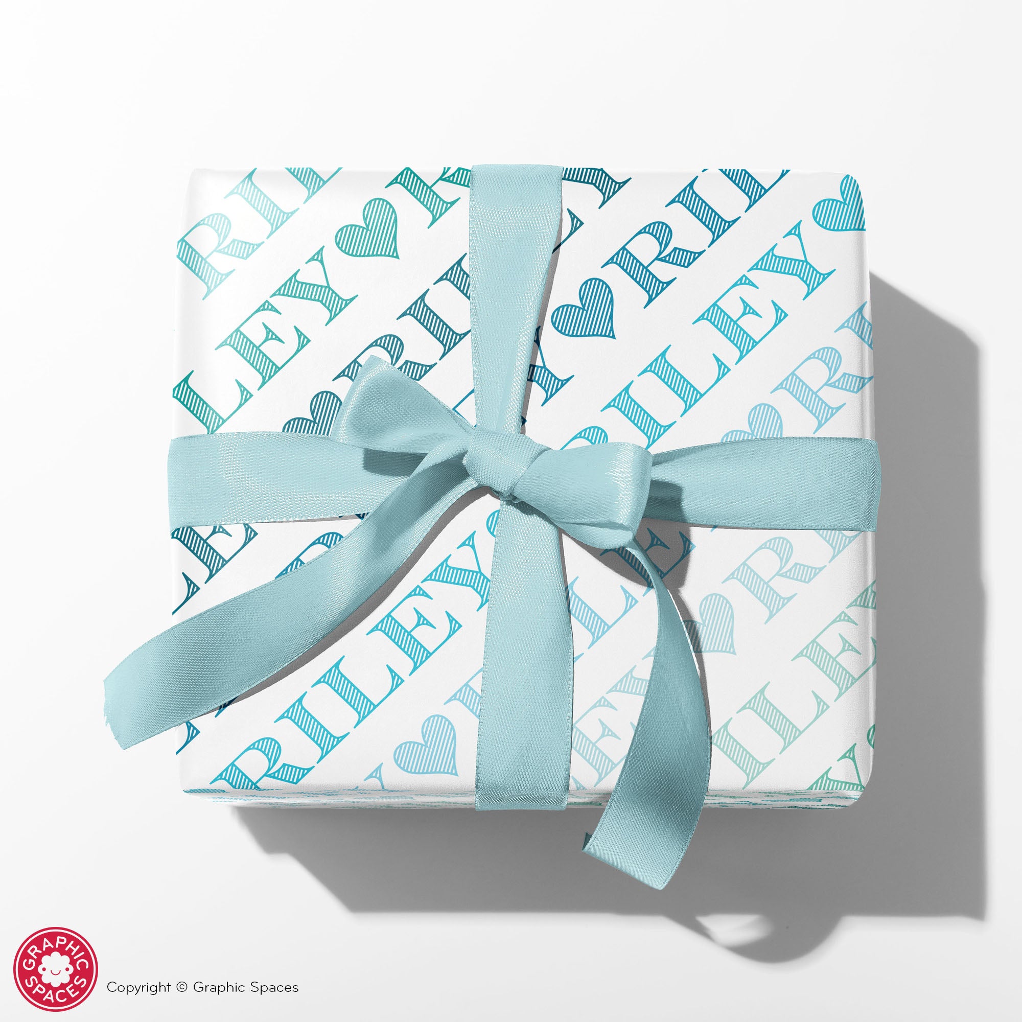 Godmother - Personalized Floral Cross Sage Green Wrapping Paper, Zazzle