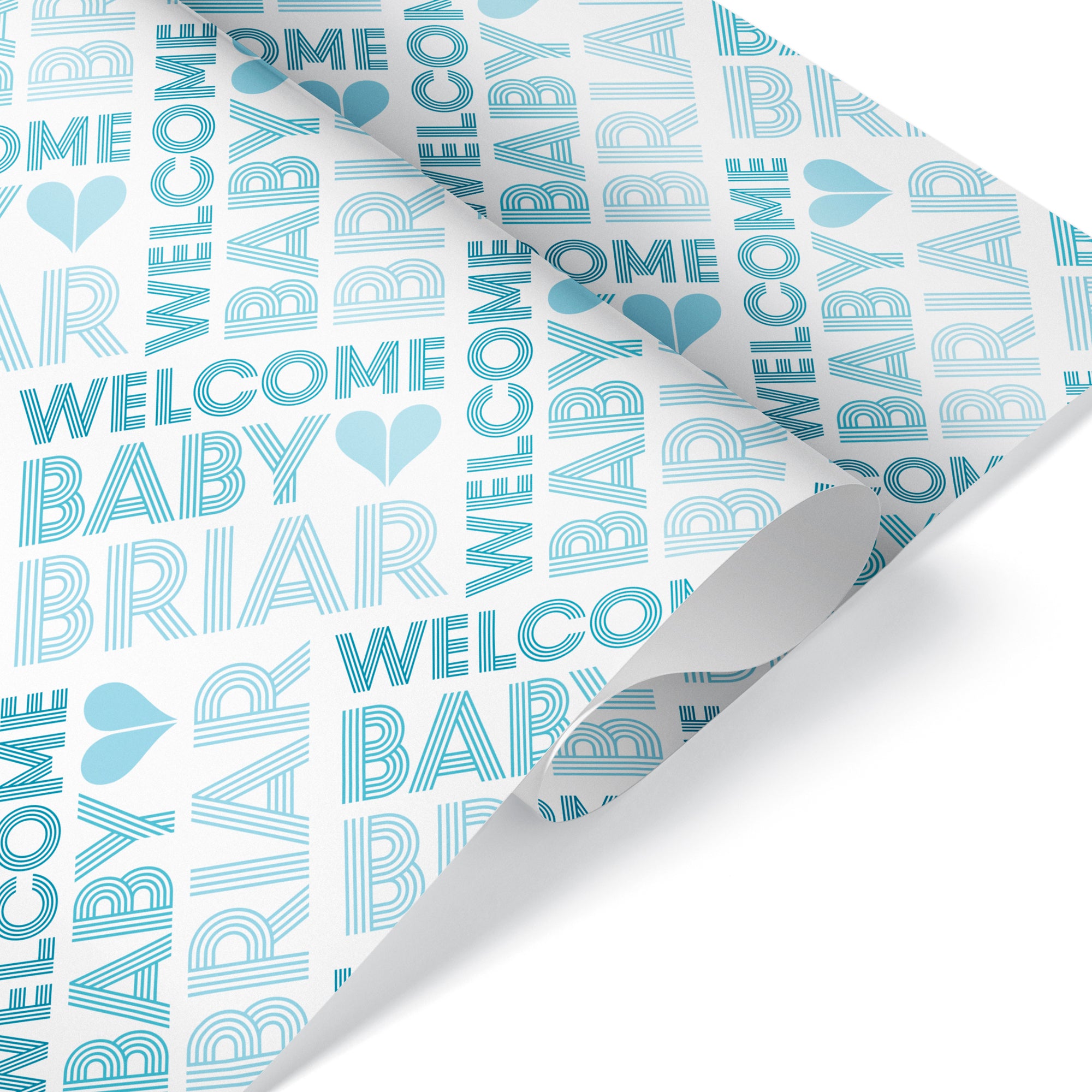 Boho Taupe Script Typography Boy Baby Shower Wrapping Paper