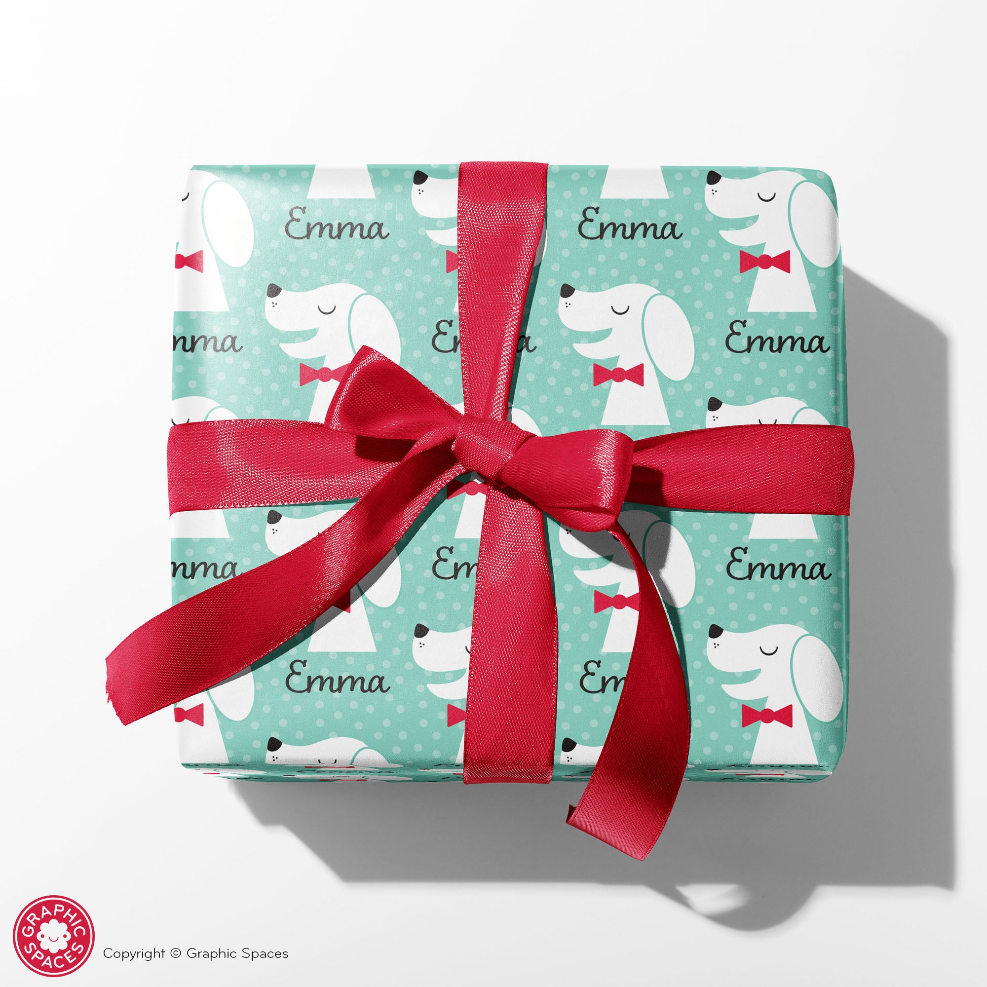 Dog Icons & Spots: Personalized Dog Wrapping Paper