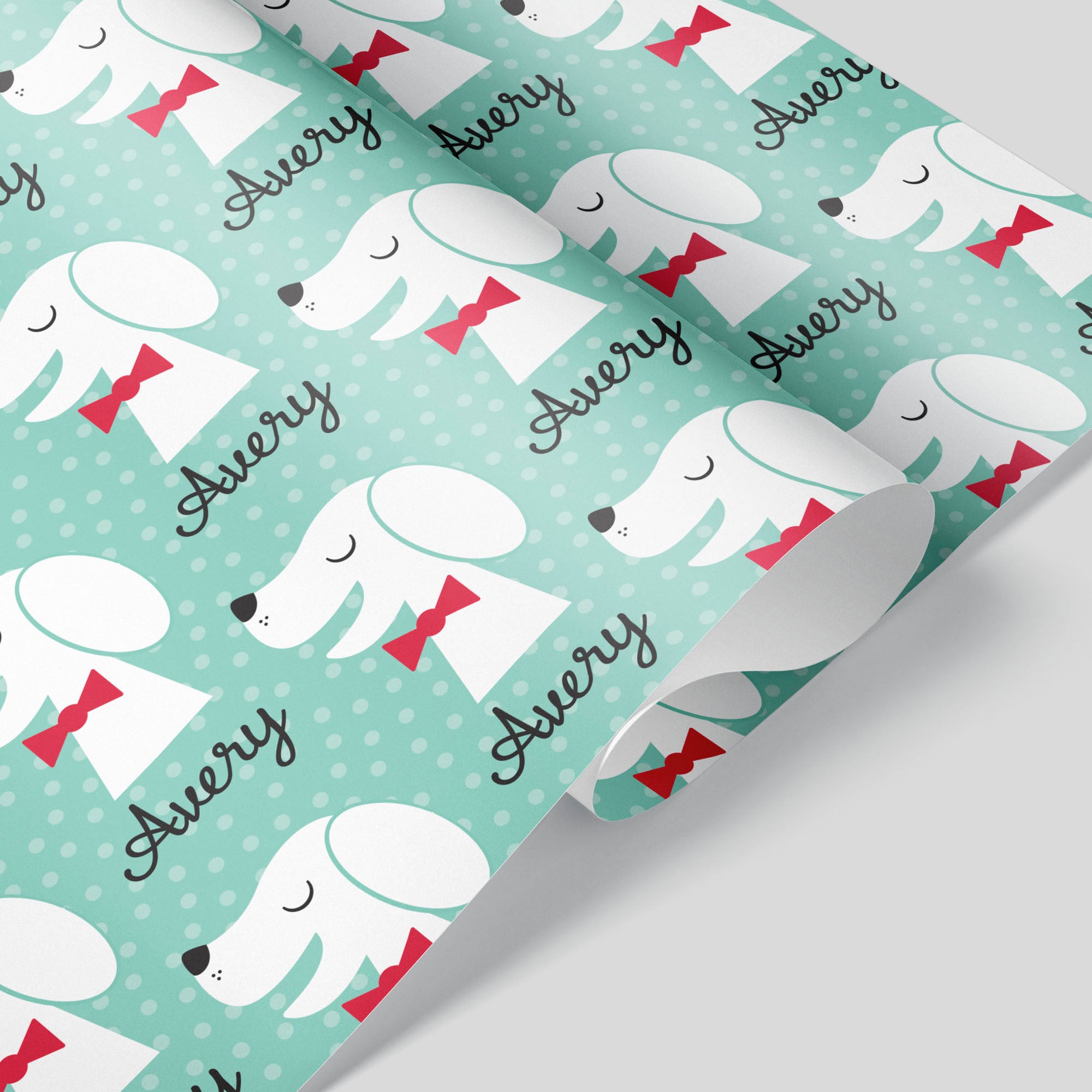 Compostable Wrapping Paper VW Christmas Dogs