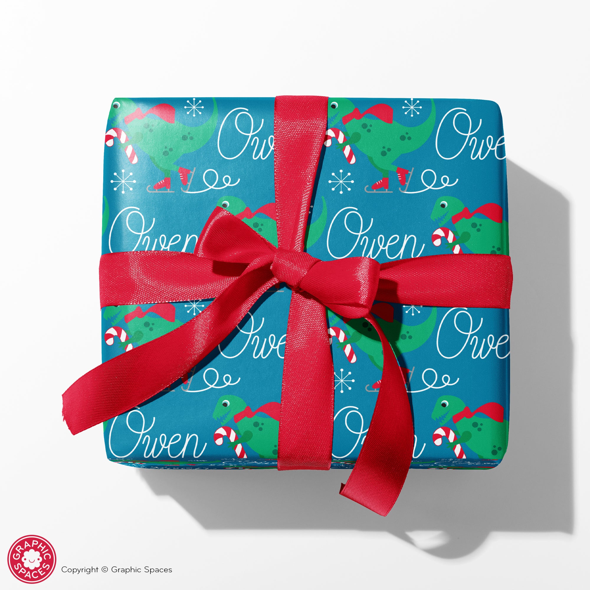 Personalised Gift Wrap / 100% Recyclable / Large Wrapping Paper Sheets /  Vintage Penguin in KRAFT 