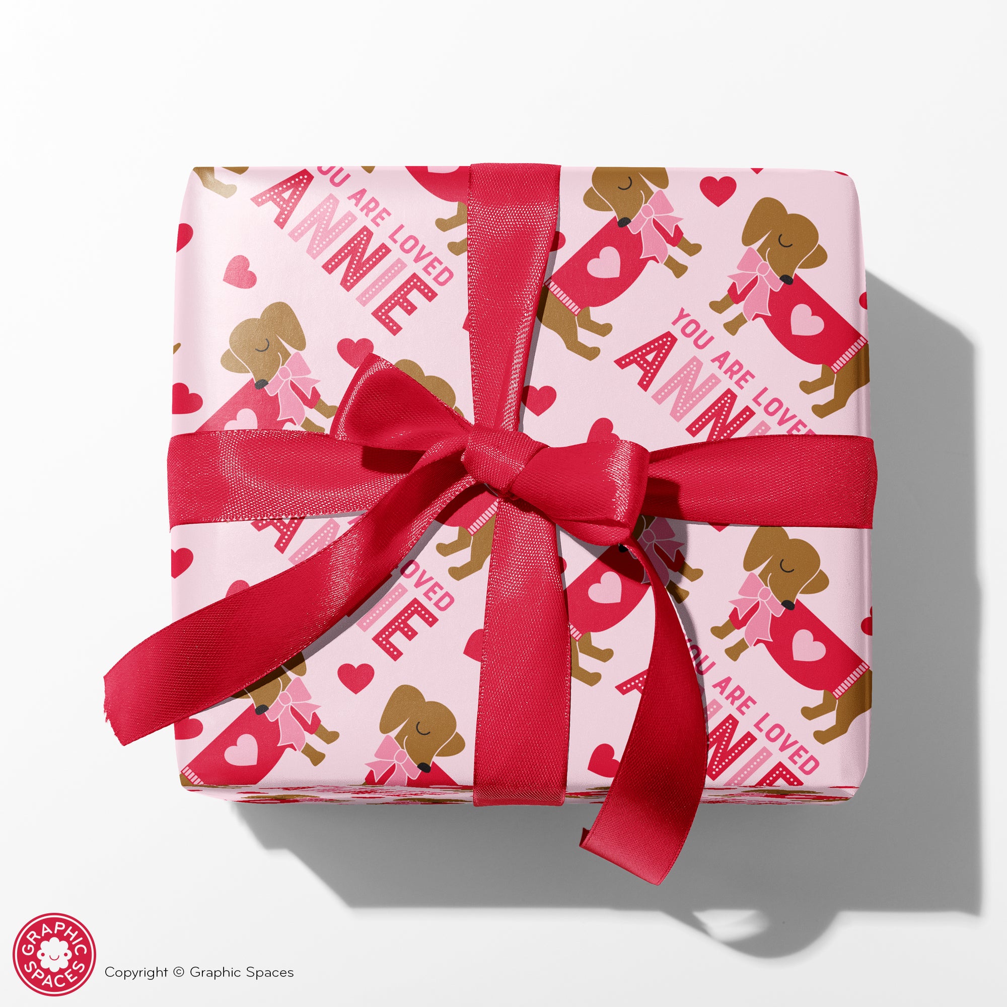 Personalized I Love You Valentines Wrapping Paper