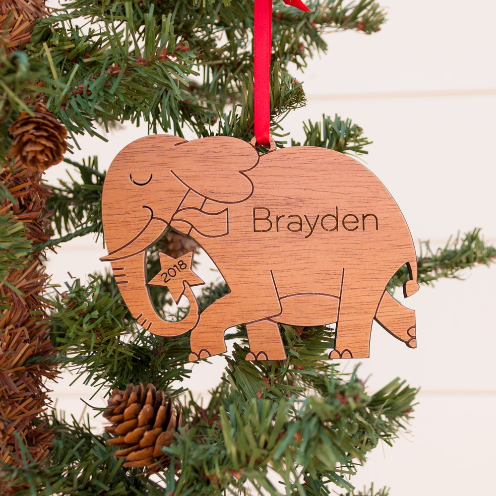 Personalized Sloth Christmas Wood Ornament - Baby's First Christmas -  Graphic Spaces