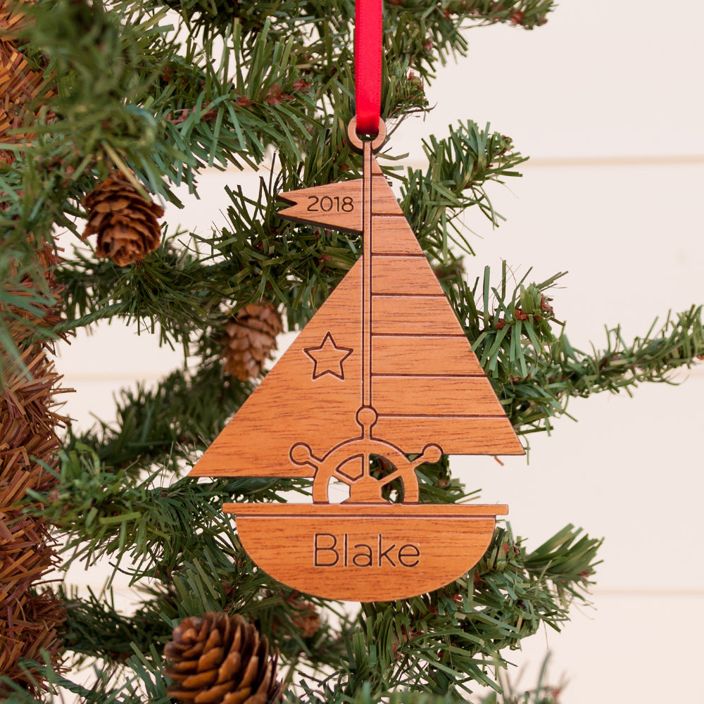 Navy Scale Wooden ornaments