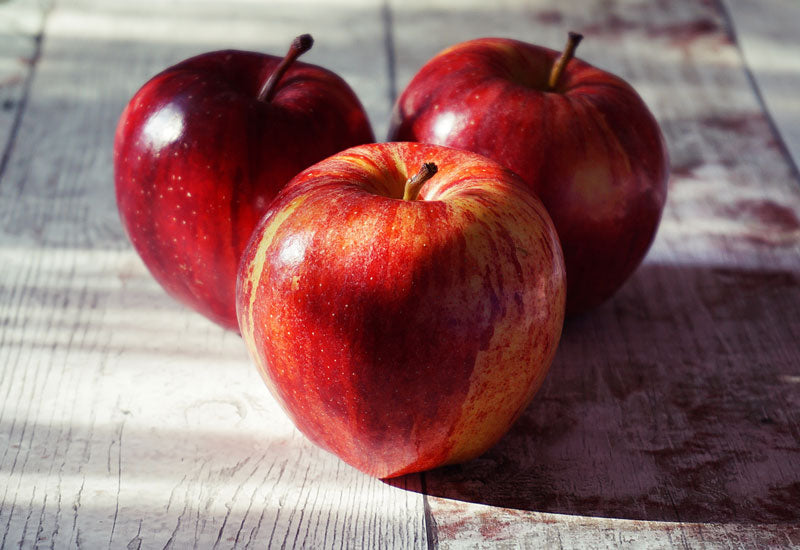 Apples and peanut butter make a healthy lunch snack for school