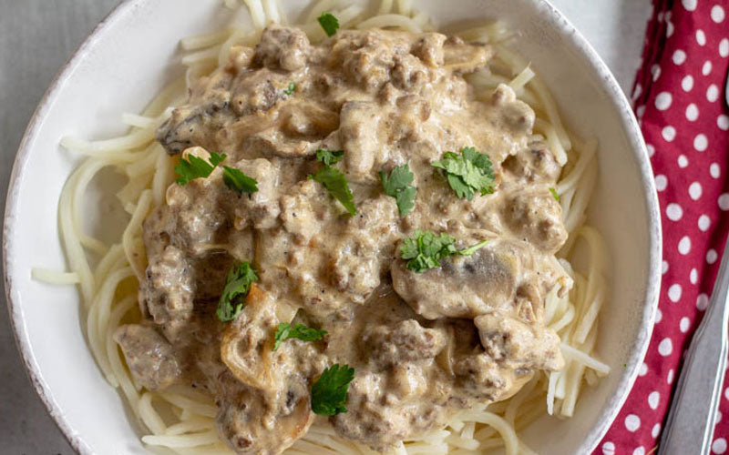 Ground Beef Stroganoff