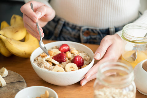 Oatmeal with Strawberry and Banana