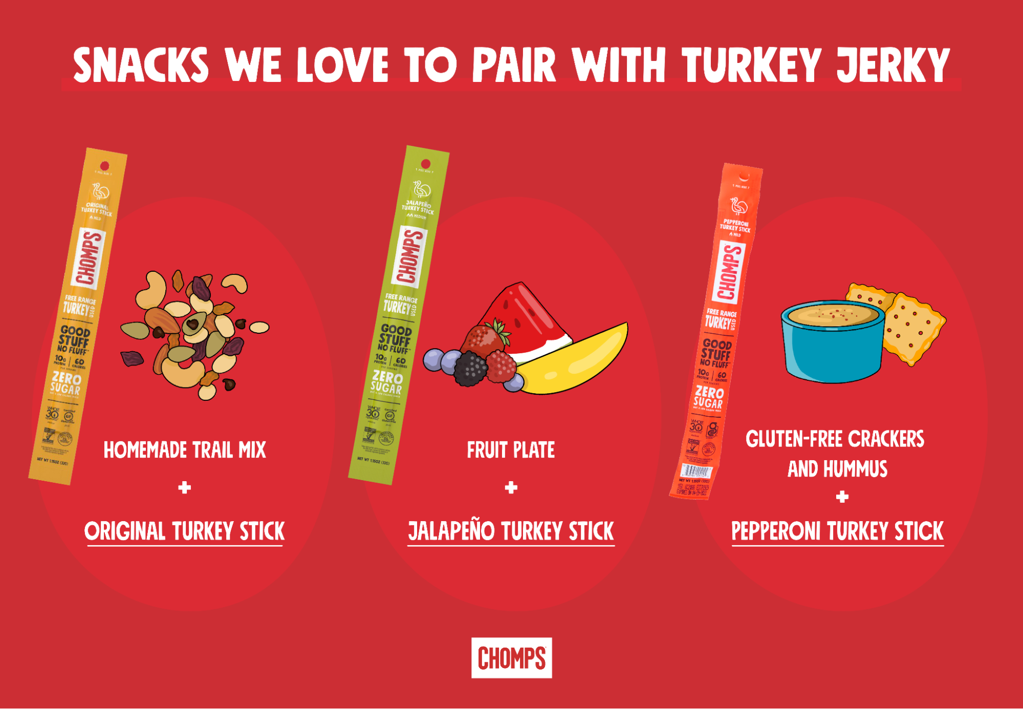 Snacks we love to pair with turkey jerky
