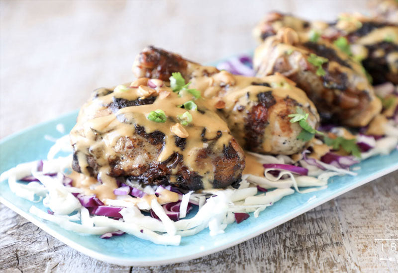 Keto Grilled Chicken and Peanut Sauce
