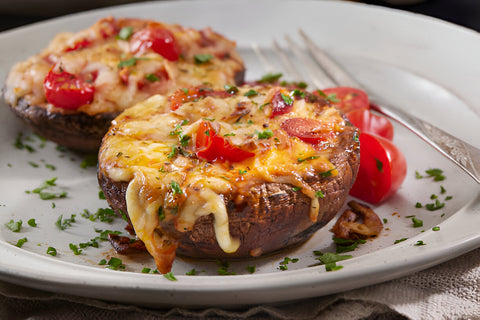 mushroom pizzas