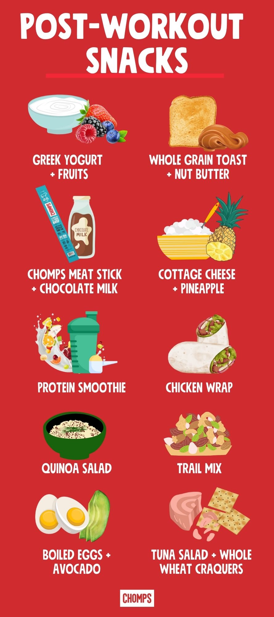 post workout snacks infographic