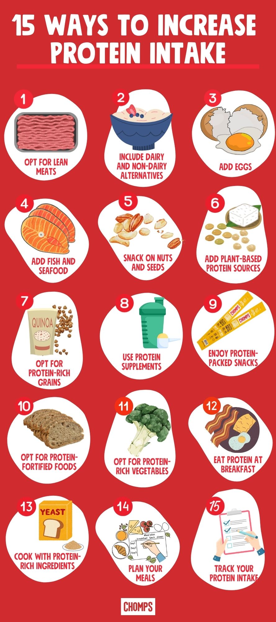 ways to increase your protein intake - infographic