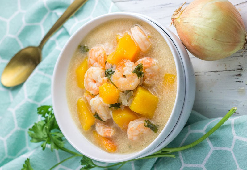 Slow Cooker Shrimp Butternut Squash Chowder Recipe