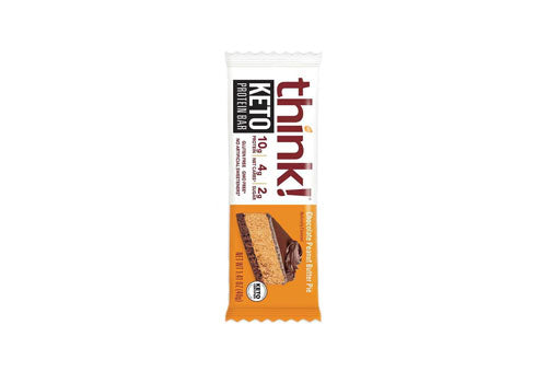 think! Keto Protein Bar Chocolate Peanut Butter Pie