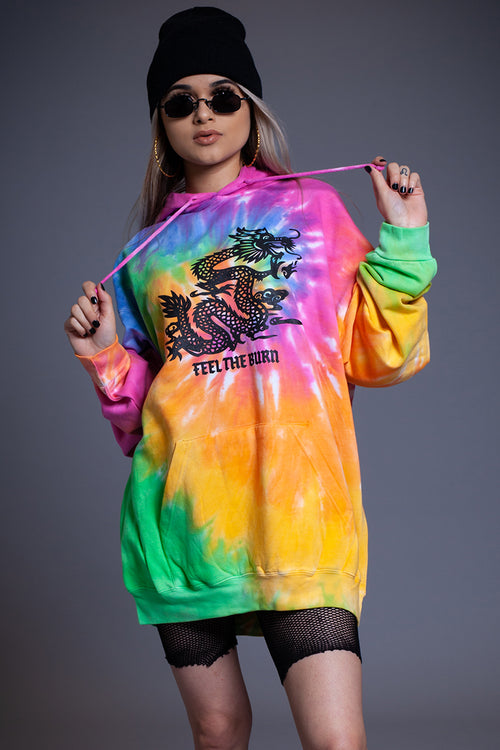 BURNING UP TIE DYE HOODIE – The Drift Collective