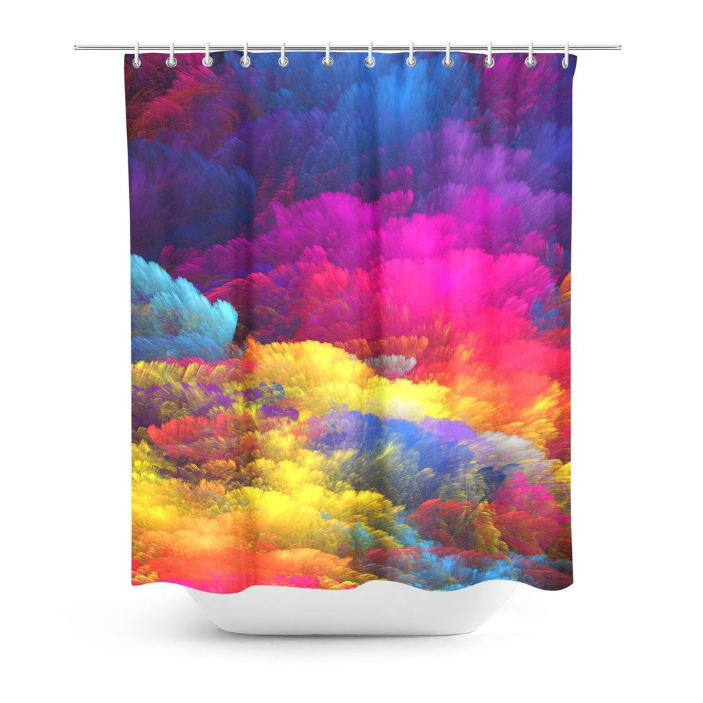 colorful shower curtains