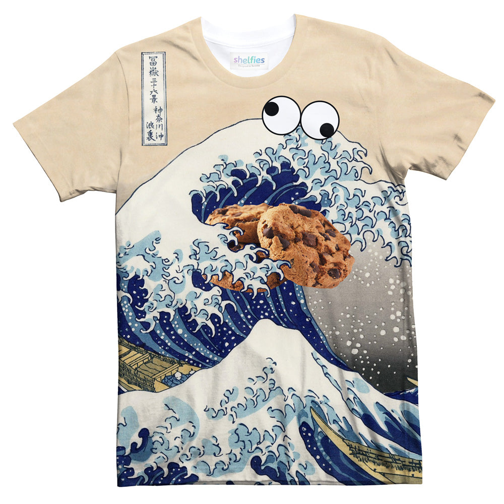 Great Wave Of Cookie Monster T Shirt Shelfies
