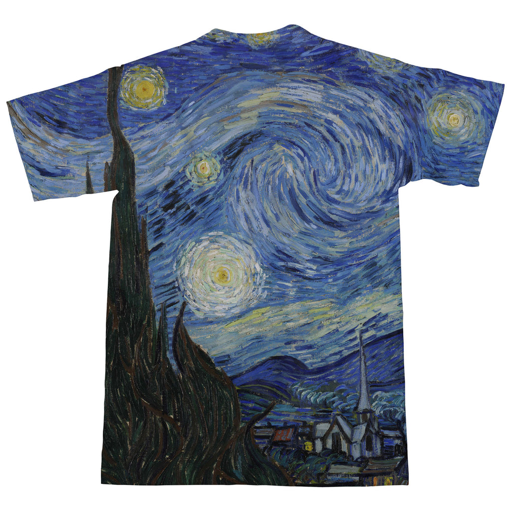 starry night button up shirt