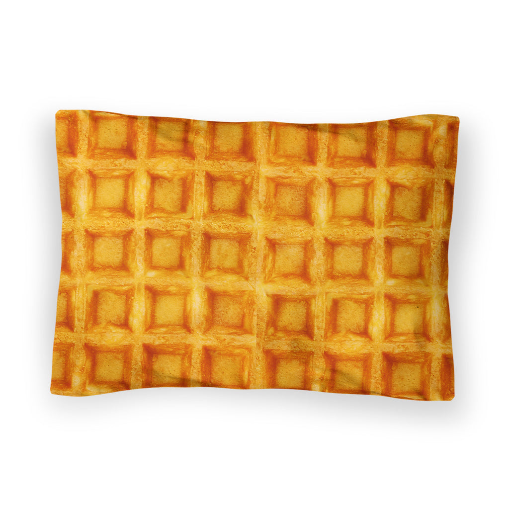 Waffle Invasion Bed Pillow Case - Shelfies