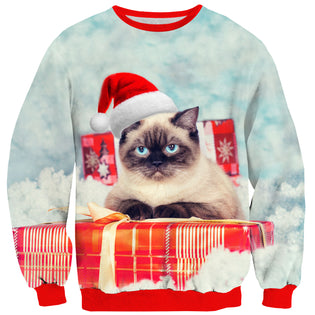 Christmas Cat Sweater - Shelfies