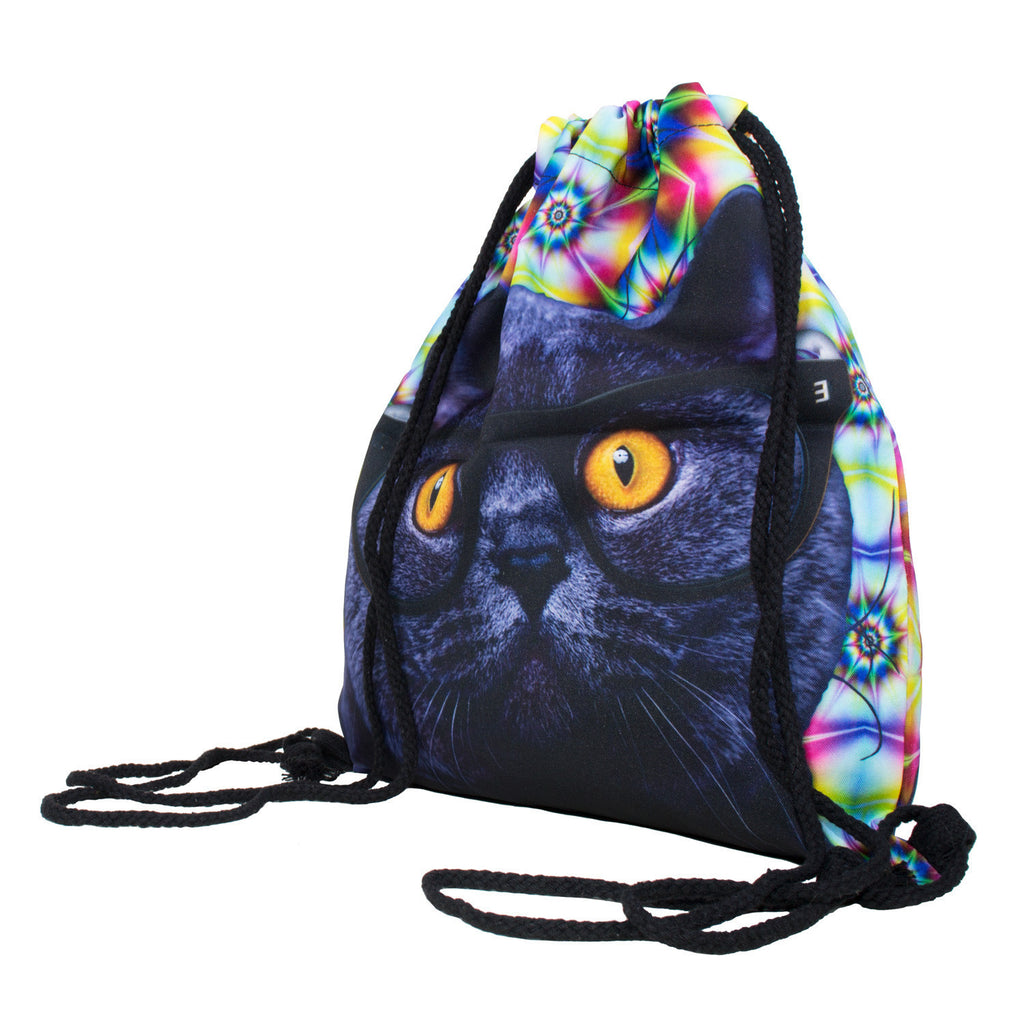 Cat Trip Drawstring Bag | Shelfies