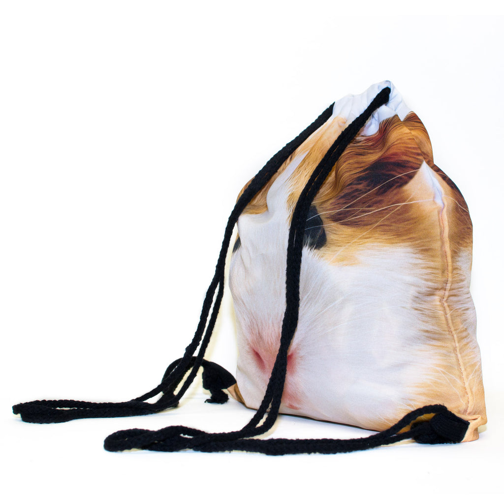 face drawstring bag