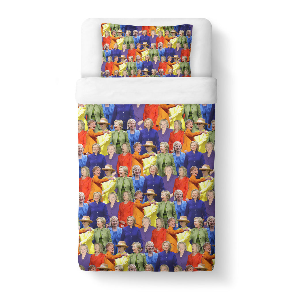 Hillary Clinton Rainbow Duvet Cover Set Shelfies