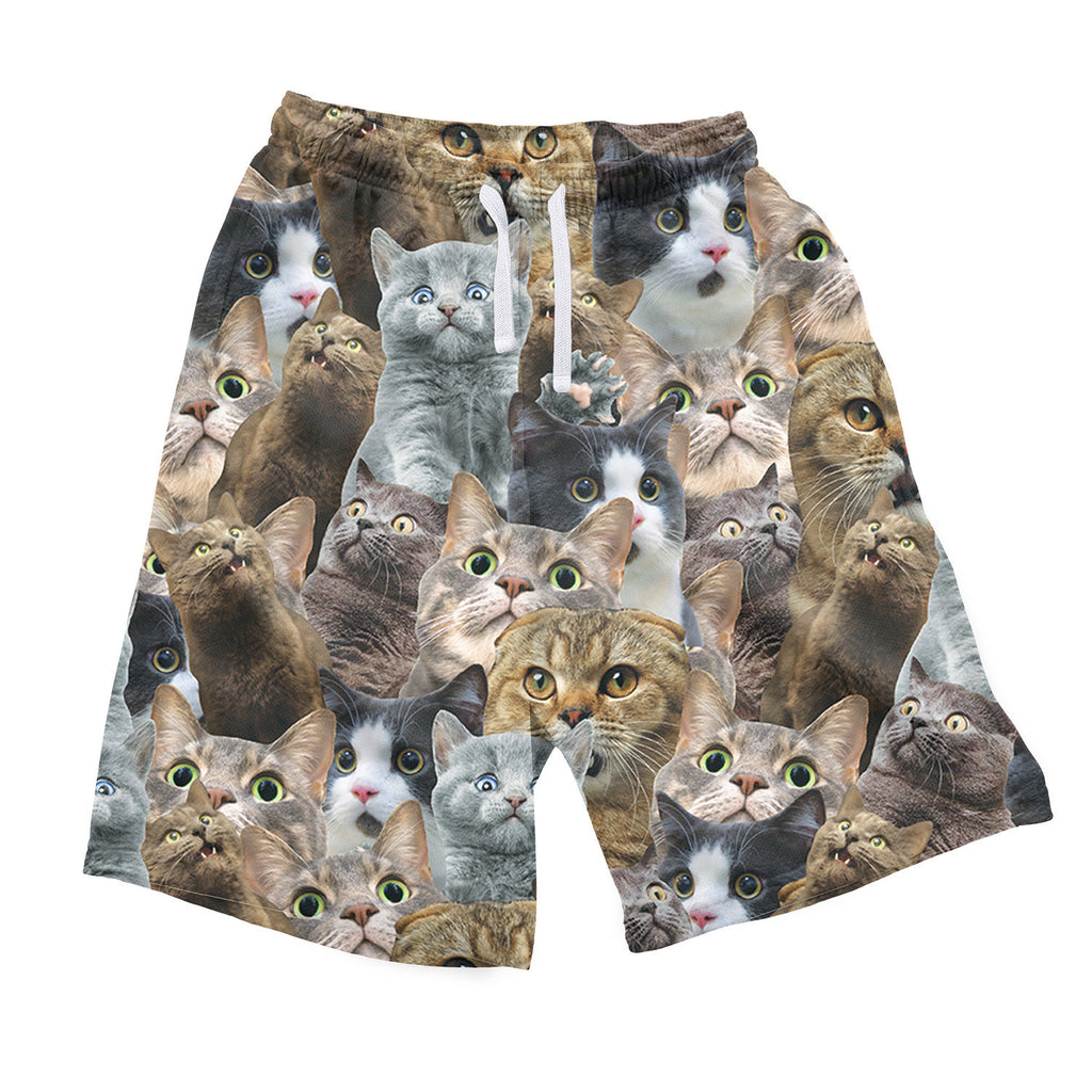 Scaredy Cat Invasion Men's Shorts - Shelfies1024 x 1024