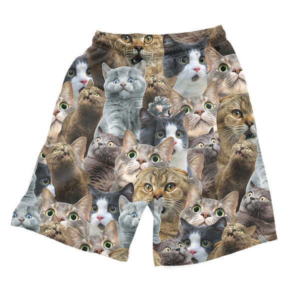 Scaredy Cat Invasion Men's Shorts | Shelfies