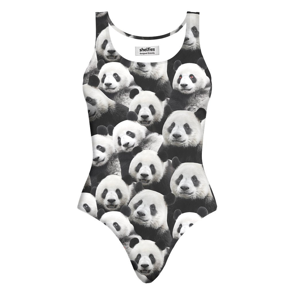 Panda Invasion One Piece Swimsuit Shelfies