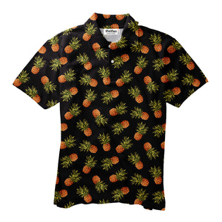 Dark Pineapple Men's Polo Shirt - Shelfies | All-Over-Print Everywhere ...