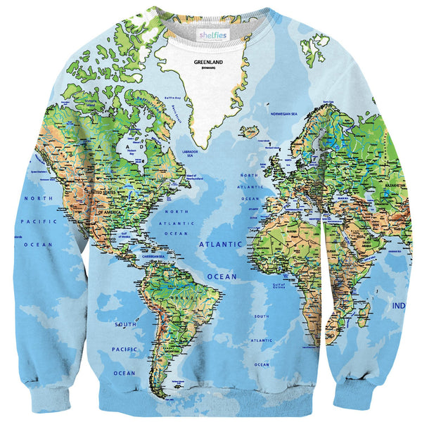 World Map Sweater | Shelfies