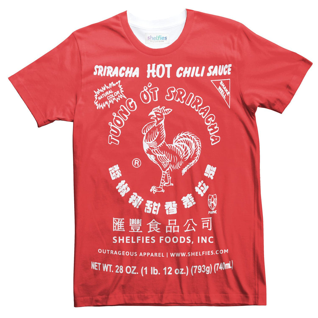 Sriracha T Shirt Shelfies