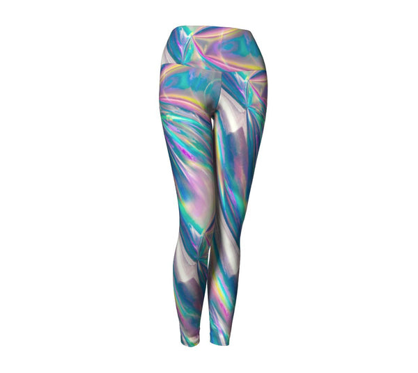 Holographic Foil Yoga Pants | Shelfies