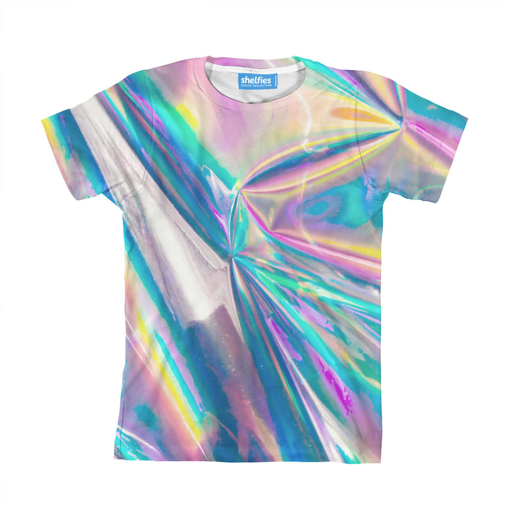 Holographic Foil Youth T-Shirt - Shelfies