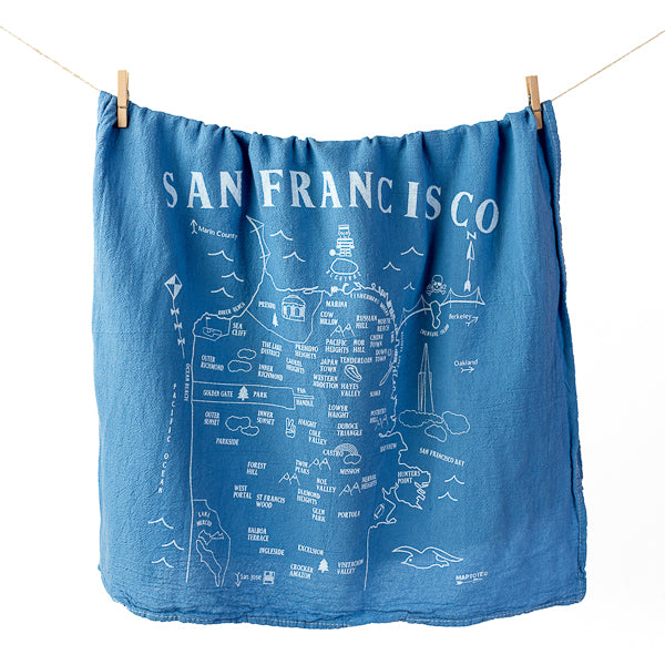 Maptote  San Francisco Foodie Slim Pouch Natural