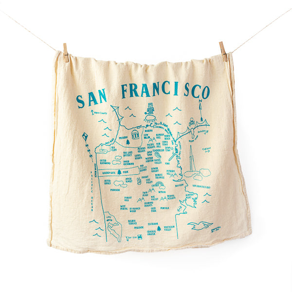 Maptote  San Francisco Foodie Slim Pouch Natural