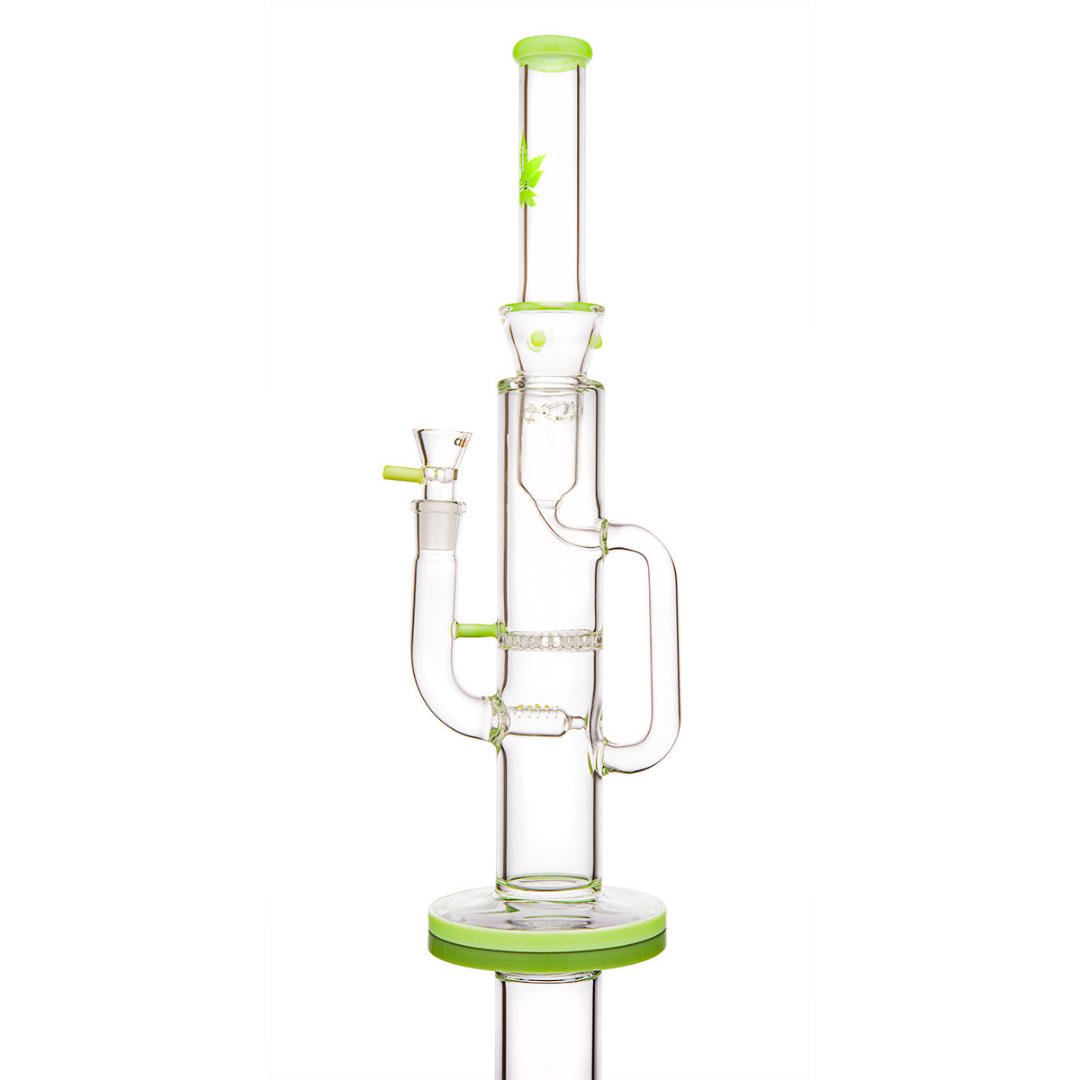 15 inch aLeaf Stemless Honeycomb Handle Water Pipe