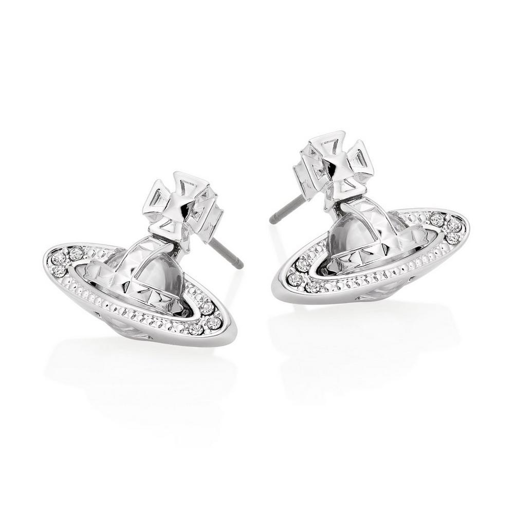 Vivienne Westwood Pina Bas Earrings Rhodium Collardmanson