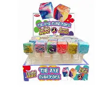 Tie Dye Cube Pops - Hebert Candies & Gifts