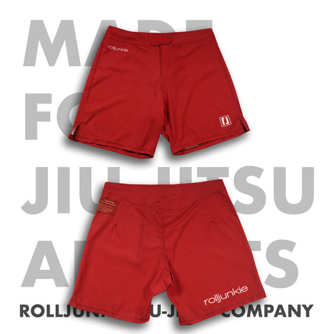 red bjj shorts