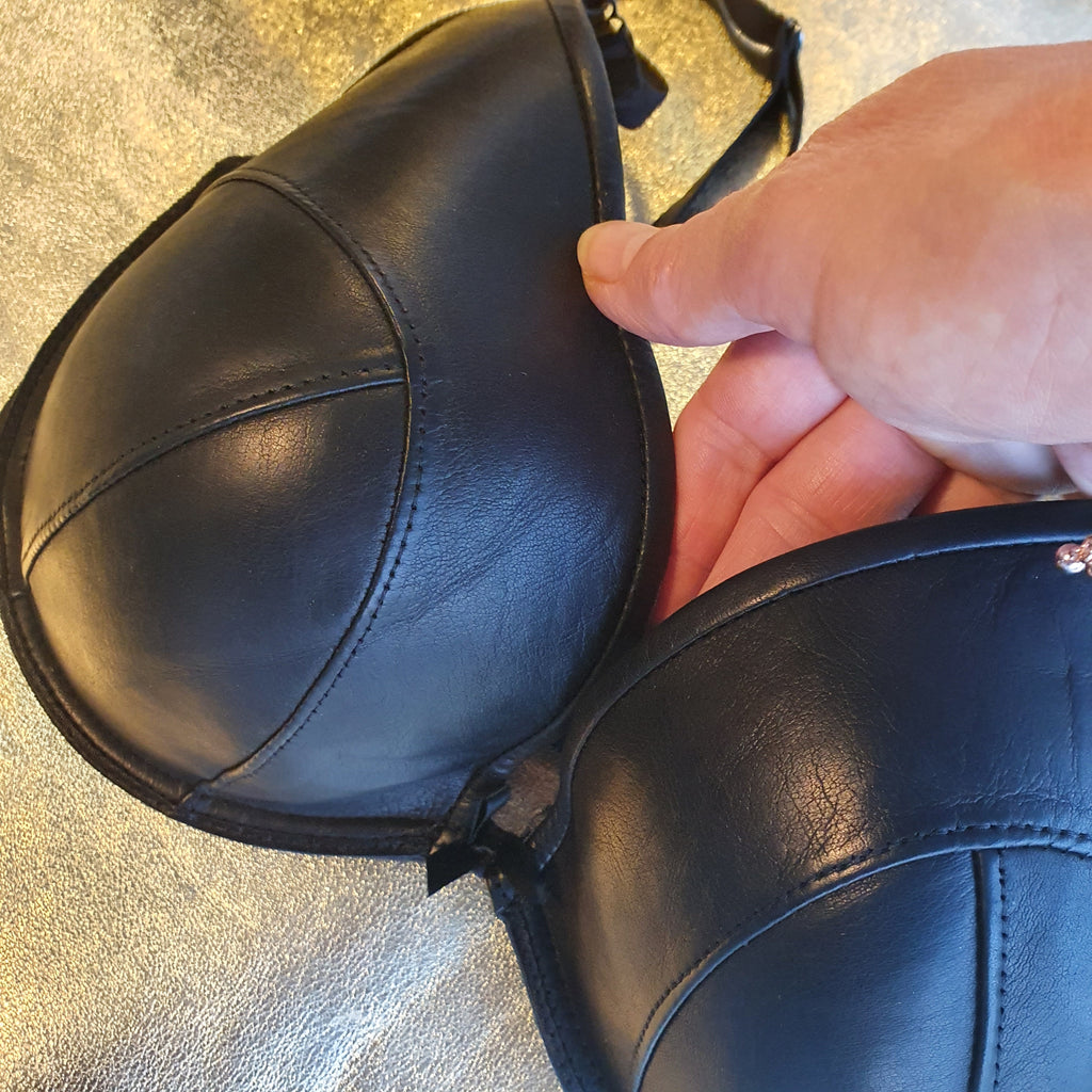 Leather Quarter Cup Bra, Leather Shelf Bra – Lux Tenebrae